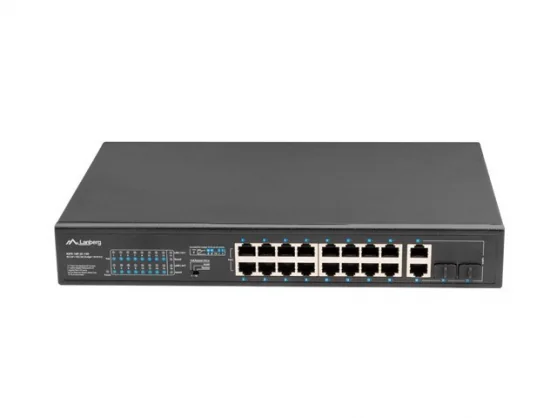 Tinklo įrenginį Lanberg Switch rack 19" POE+ 16x Ports