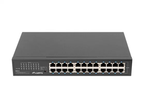Tinklo įrenginį Lanberg Switch rack 19inch 24-port 1GB