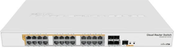 Tinklo įrenginį Mikrotik Cloud Router Switch 328-24P-4S+RM Baltas