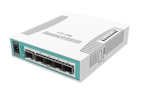 Tinklo įrenginį Mikrotik CRS106-1C-5S Switch 1x RJ45 1000Mb/ s, 6x SFP