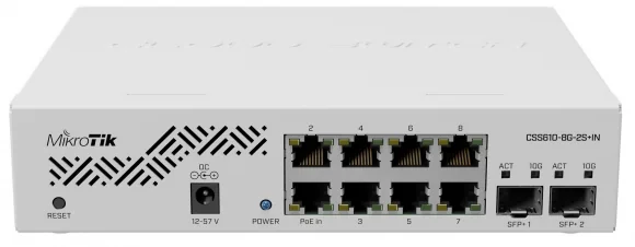 Tinklo įrenginį Mikrotik CSS610-8G-2S+IN