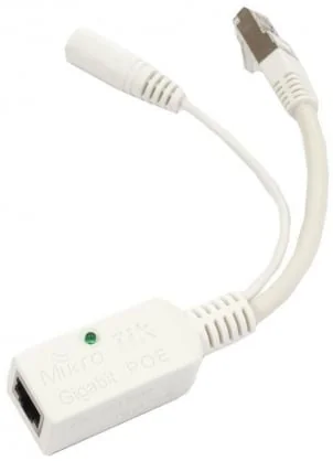 Tinklo įrenginį Mikrotik Gigabit PoE adapteris Baltas