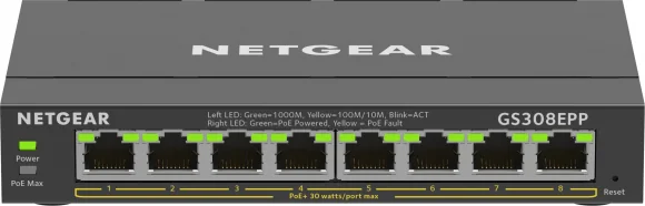 Tinklo įrenginį Netgear 8PT GE Plus komutatorius su / HI-PWR POE+