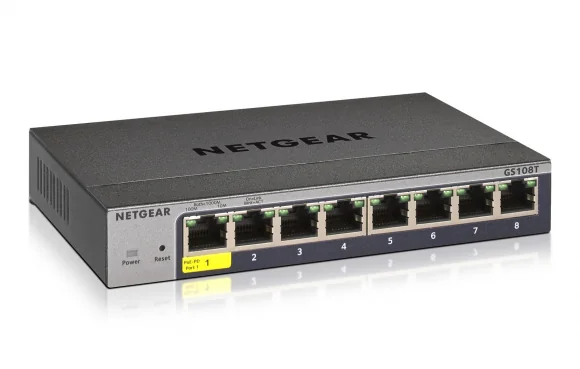 Tinklo įrenginį Netgear Jungiklis GS108T v3 8xGBe