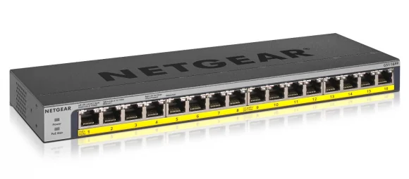 Tinklo įrenginį Netgear Switch GS116PP 16xGBe PoE+