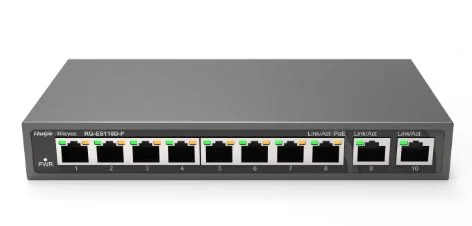 Tinklo įrenginį Ruijie RG-ES110D-P 8-port