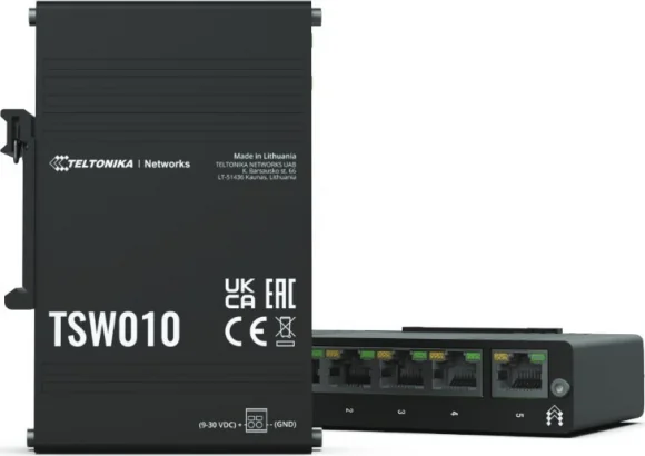 Tinklo įrenginį Teltonika TSW010 Black