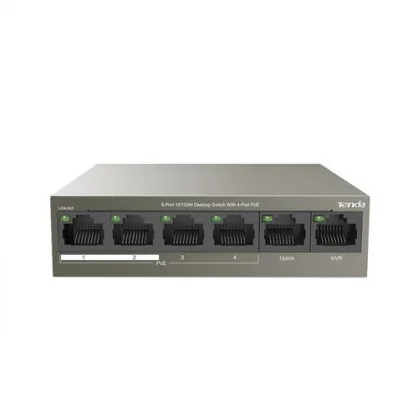 Tinklo įrenginį Tenda TEF1106P-4-63W PoE adapteris