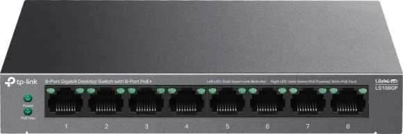Tinklo įrenginį Tp-Link LS108GP