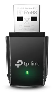 TP-LINK ARCHER T3U AC1300 galingas, kompaktiškas belaidžio tinklo (Wi-Fi) USB adapteris