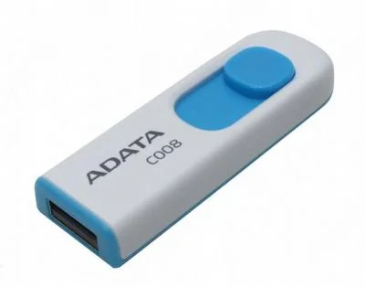 USB raktas Adata 16GB USB 2.0 Classic C008 balta/ mėlyna AC008-16G-RWE