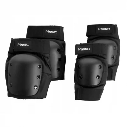 Vaikiškas paspirtukas Movino Durable Protector set for elbows (20x12cm) and knees (20x13cm) size L
