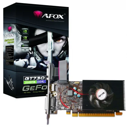 Vaizdo plokštė Afox GeForce GT 730 LP 1GB DDR3 64Bit