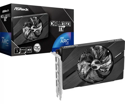 Vaizdo plokštė Asrock Intel Arc A380 Challenger ITX OC 6GB GDDR6 96bit