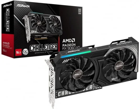 Vaizdo plokštė Asrock Radeon RX 9060 XT Challenger OC 16GB GDDR6 128bit