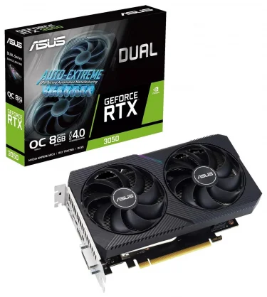 Vaizdo plokštė Asus GeForce RTX 3050 Dual V2 OC 8GB GDDR6 128bit