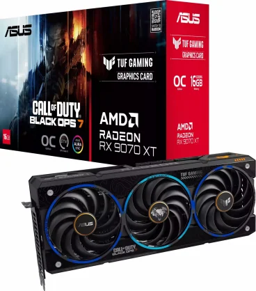Vaizdo plokštė Asus Radeon RX 9070 XT TUF Gaming COD BO7 Special Edition 16GB GDDR6 256bit