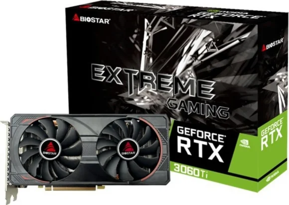 Vaizdo plokštė Biostar GeForce RTX 3060 Ti Extreme Gaming 8GB GDDR6X 256bit