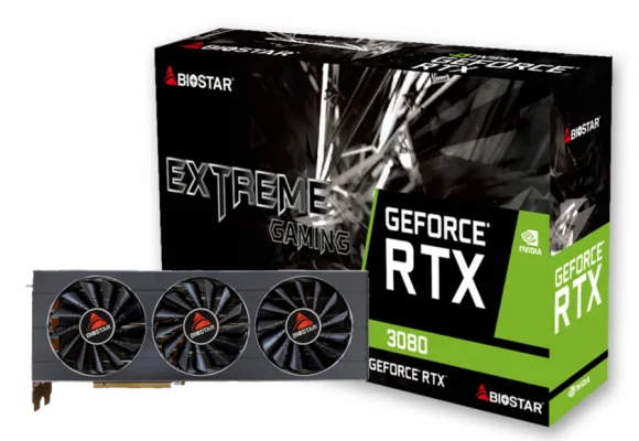 Vaizdo plokštė Biostar GeForce RTX 3080 Extreme Gaming 10GB GDDR6 320bit