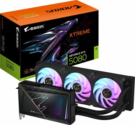 Vaizdo plokštė Gigabyte AORUS GeForce RTX 5080 Xtreme Waterforce 16GB GDDR7
