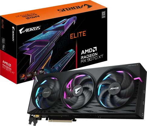 Vaizdo plokštė Gigabyte AORUS Radeon™ RX 9070 XT ELITE 16G