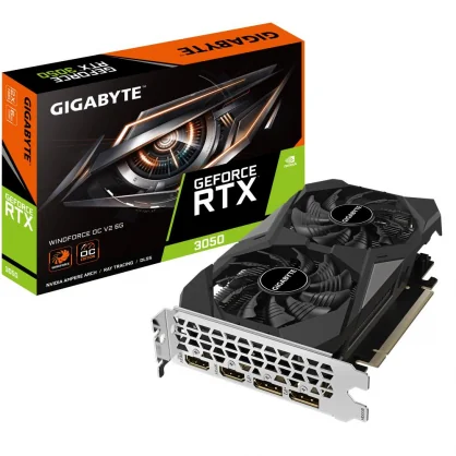 Vaizdo plokštė Gigabyte GeForce RTX 3050 WindForce OC V2 6GB GDDR6 96bit