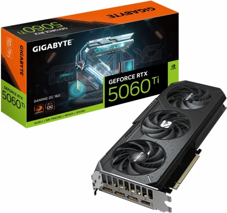 Vaizdo plokštė Gigabyte GeForce RTX 5060 Ti GAMING OC 16GB GDDR7 128bit
