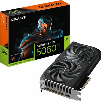 Vaizdo plokštė Gigabyte GeForce RTX 5060 Ti Windforce 8G GDDR7 128bit
