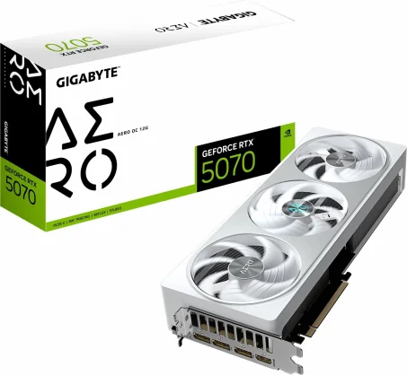 Vaizdo plokštė Gigabyte GeForce RTX 5070 Aero OC 12GB GDDR7 192bit