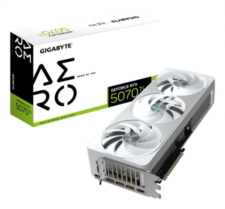 Vaizdo plokštė Gigabyte GeForce RTX 5070 Ti AERO OC 16GB GDDR7 256bit