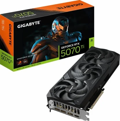Vaizdo plokštė Gigabyte GeForce RTX 5070 Ti Windforce OC SFF 16GB GDDR7 256bit