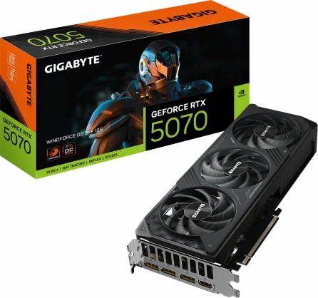 Vaizdo plokštė Gigabyte GeForce RTX 5070 Windforce OC SFF 12GB GDDR7 192bit