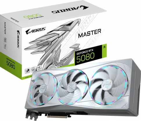 Vaizdo plokštė Gigabyte GeForce RTX 5080 AORUS Master ICE 16GB GDDR7 256bit