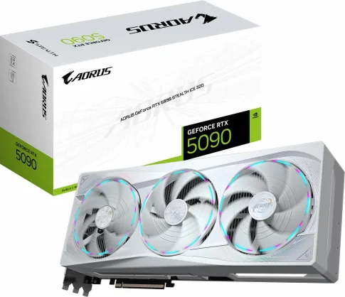 Vaizdo plokštė Gigabyte GeForce RTX 5090 Aorus Stealth ICE 32GB GDDR7 512bit
