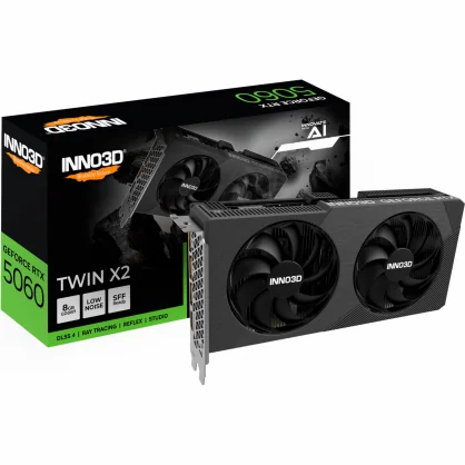 Vaizdo plokštė Inno3D GeForce RTX 5060 Twin X2 NVIDIA 8 GB GDDR7 DLSS4 128bit