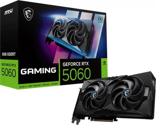 Vaizdo plokštė MSI GeForce RTX 5060 Gaming OC 8GB GDDR7 128bit