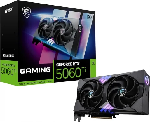 Vaizdo plokštė MSI GeForce RTX 5060 Ti Gaming OC 16GB