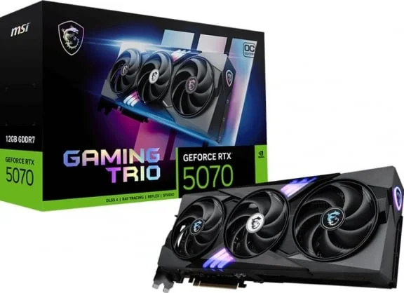 Vaizdo plokštė MSI GeForce RTX 5070 Gaming Trio OC 12GB GDDR7 192bit