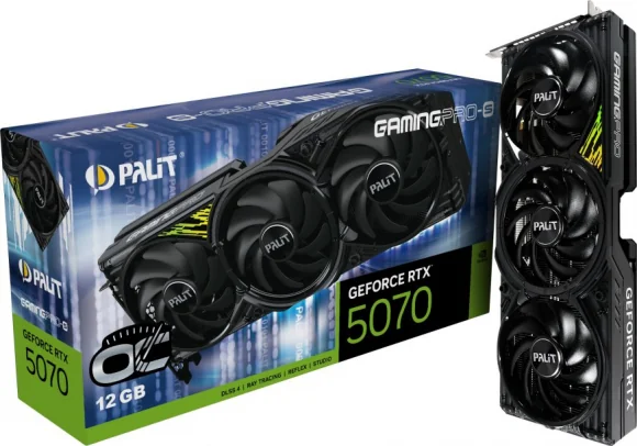 Vaizdo plokštė Palit GeForce RTX 5070 Ti GamingPro-S OC 16GB GDDR7 256bit