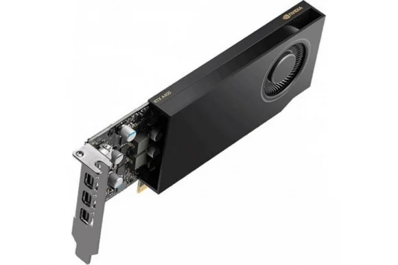 Vaizdo plokštė PNY Quadro 4GB NVIDIA RTX A400 Power Limited Low Profile GDDR6