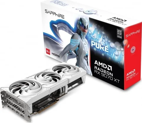 Vaizdo plokštė Sapphire Radeon RX 9070 XT Pure 16GB GDDR6 256bit
