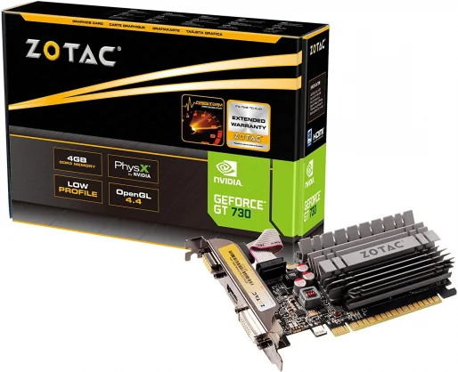 Vaizdo plokštė ZOTAC GeForce GT 730 Zone Edition 4GB DDR3 64bit