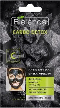 Veido kaukė Bielenda Bielenda Carbo Detox Purifying Charcoal Mask for Combination Skin and