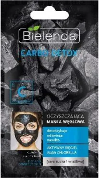 Veido kaukė Bielenda Bielenda Carbo Detox Purifying Charcoal Mask for Dry and Wounded Skin