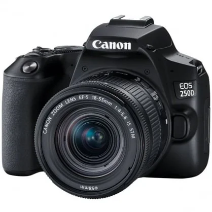 Veidrodinis fotoaparatas Canon EOS-250D komplektas 18-55 IS STM