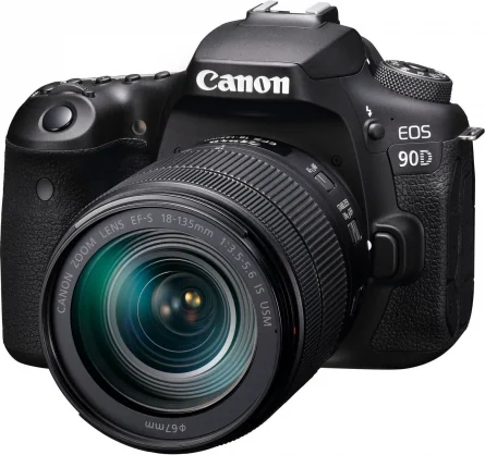 Veidrodinis fotoaparatas Canon EOS-90D komplektas 18-135mm IS USM