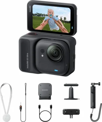 Veiksmo kamera Insta360 GO Ultra Creator Bundle Midnight Black