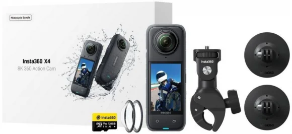 Veiksmo kamera Insta360 X4 Moto Bundle