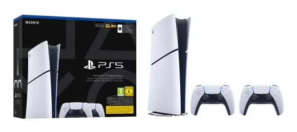 Žaidimų kompiuteris Sony Playstation 5 Digital (Model Group Slim) + DualSense