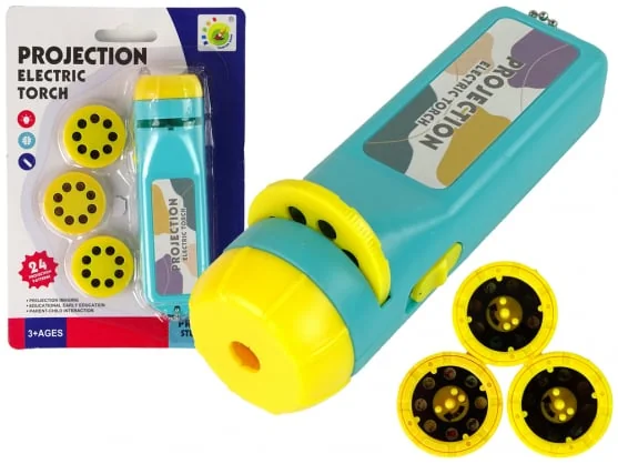 Žaislas LEAN Toys Blue Photo Projector 24 Images